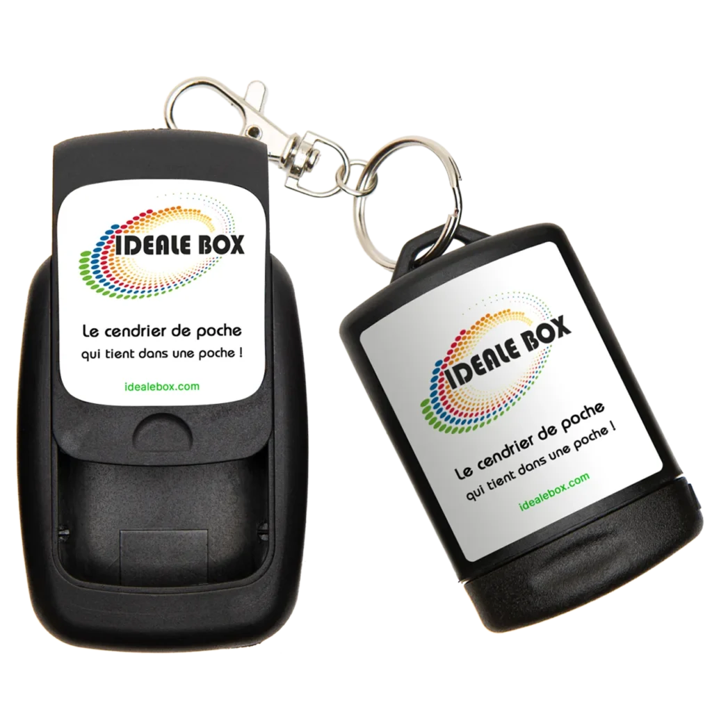 Devis pour vos cendriers de poche personnalisés Idéale Box : apposez votre marque sur les cendriers de poche écologiques de fabrication française